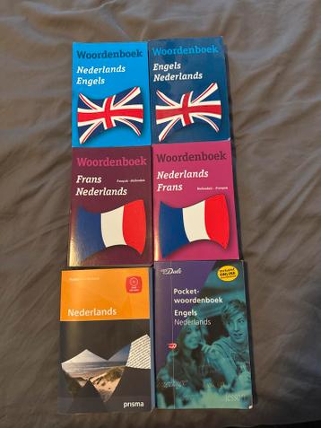 Diverse Woordenboeken: Nederlands, Engels, Frans