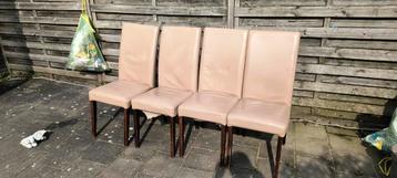 Set van 4 beige stoelen