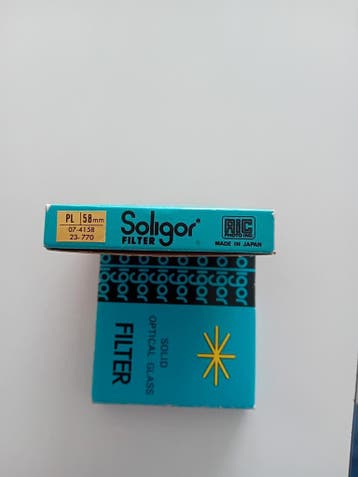 Soligor PL 58mm filter. 07-4158 23-770