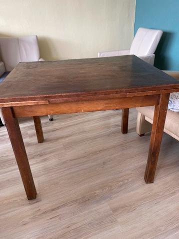 Eiken uitschuif tafel 80 x 100/130/160