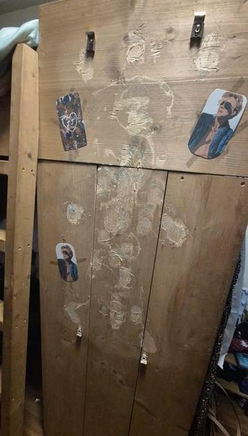 Hoogslaper van steigerhout met opbergruimte