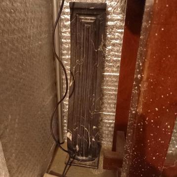 antiek zwart marmeren schouw onderdeel