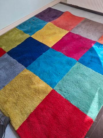 Vierkanten tapijt/kleed, wol, 230x230