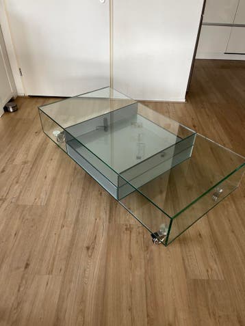 Glazen salontafel GRATIS AF TE HALEN