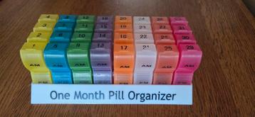 Pillendoos voor een maand (2 vakjes)