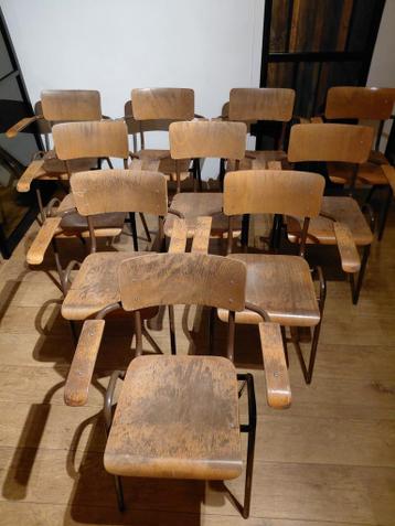 10 vintage stoelen buizenframe met armleuningen bijna gratis