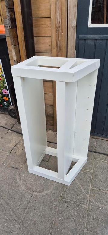Witte kapstok met planken 90x30x45 cm