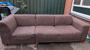 Gratis bank met grote poef - 3 delen, diverse opstellingen