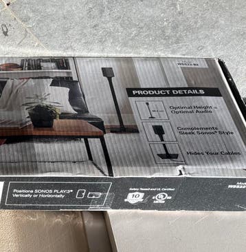 GRATIS AFHALEN 2 zwarte standaards voor Sonos