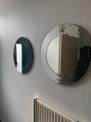 Ronde spiegel met mozaïekrand