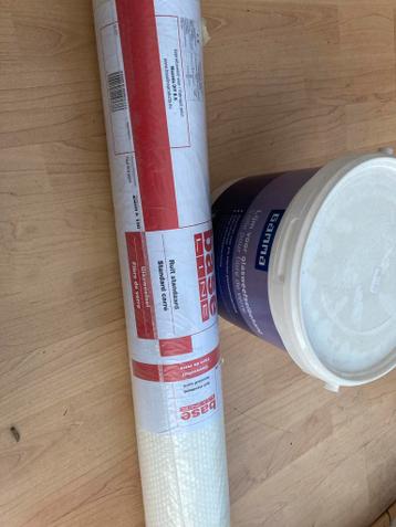 Glasvliesbehang met lijm