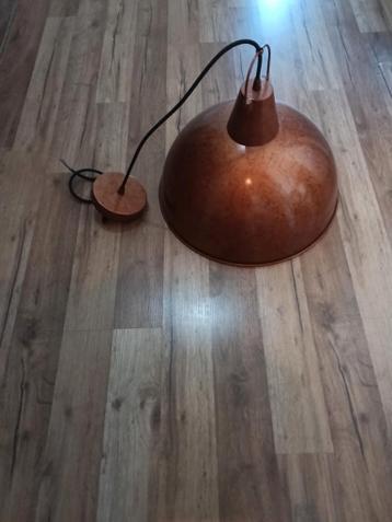 Koperkleurige hanglamp