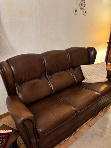 Compleet Klassiek Lederen Engels Bankstel 3+2+1