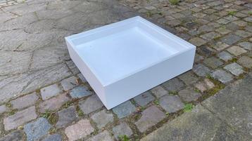 Lekbak wasmachine met opbouw van MDF