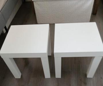 IKEA Lack bijzettafel 2 stuks wit 55 x 55 cm