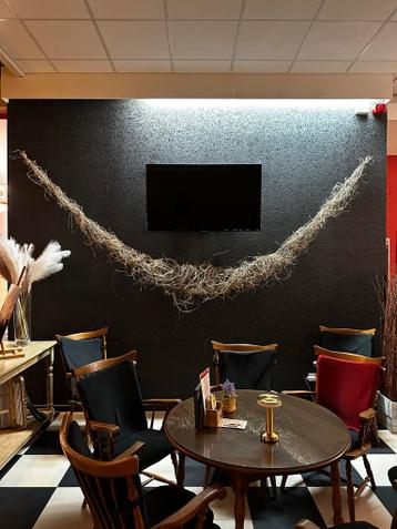 Decoratieve rotan boog muurdecoratie - 4 meter