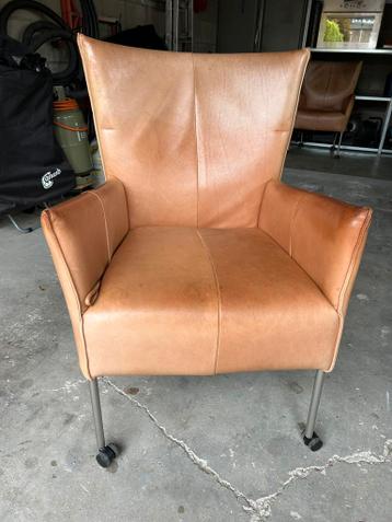 4 eetkamerstoelen, merk Jess, leer