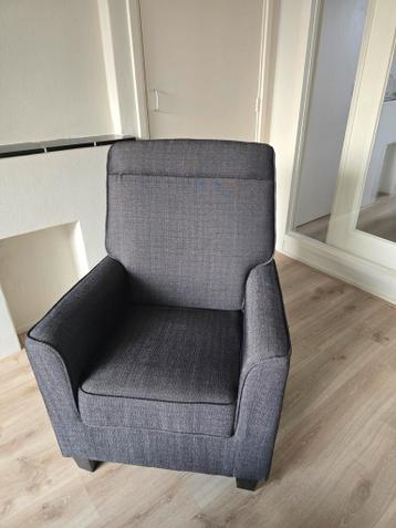 Donkergrijze fauteuil