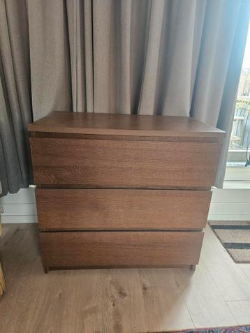 Ladekast IKEA Malm - donkerbruin