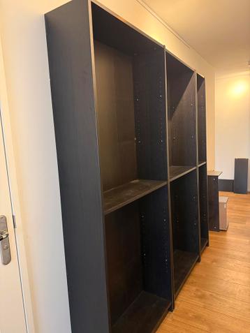 2,5 Billy boekenkast bruin/zwart