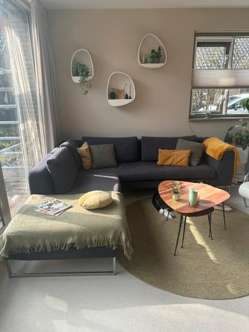 Gratis antraciet hoekbank (2 delen)