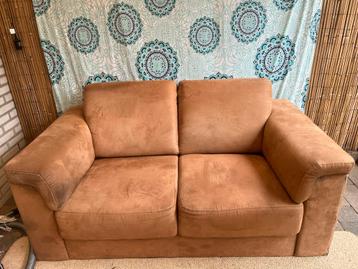 Bruine suède tweezitsbank