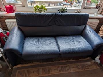 Gratis: De Sede DS-2011 blauwe leren bank (2,5-persoons)