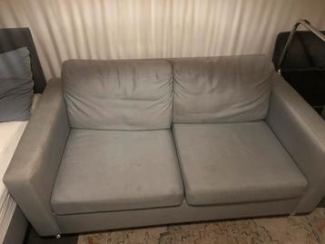 Tweezitsbank licht grijsblauw