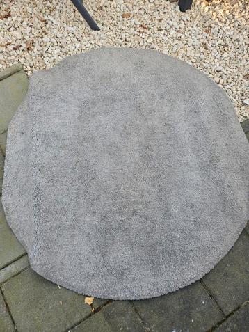 Rond vloerkleed grijs