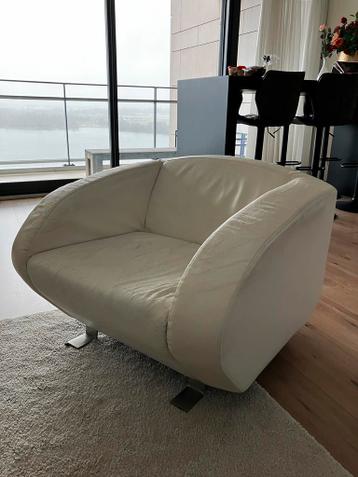 Grote stoel - Design fauteuil kubus – kunstleer lounge chair