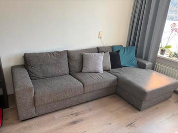 GRATIS!! Hoekbank met chais lounge grijs/bruin