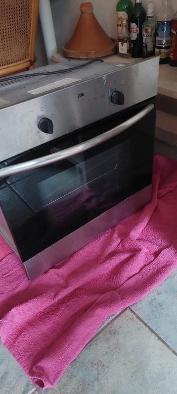 ETNA Hetelucht bakoven grill  zilverkleurig +glas