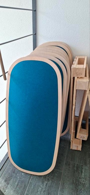 Akoestische panelen aqua blauw