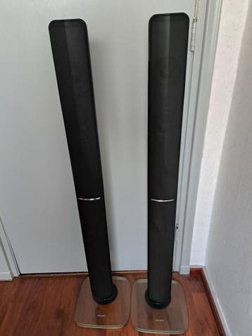 Philips Zwart Hoogglans Zuilspeakers