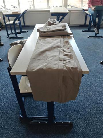 2 Gordijnen - Beige/Lichtbruin