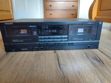 Philips FC630 dubbel cassettedeck - defect