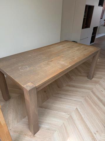 Stevige houten eet tafel 180 x 90 cm