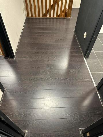 Laminaat bruin Bruynzeel gedemonteerd