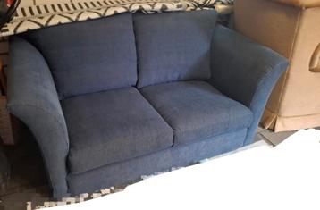 Gratis op halen! Blauwe bank 2 personen