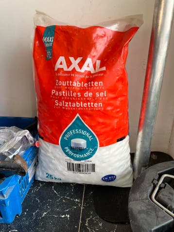 1 zak Axal zouttabletten 25kg