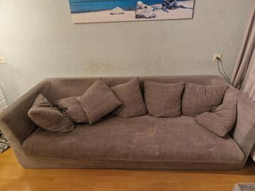 Comfortabele bank 235x70 cm met kussens