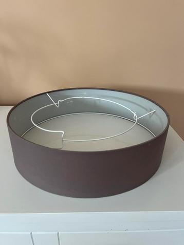 Plafondlamp stof taupe
