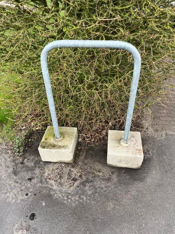 Fietsenrek Beugel voor fiets blokkeer balast NIETJE