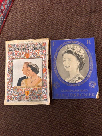 25 j huw kon.Elisabeth met koning George VI 1923-1948