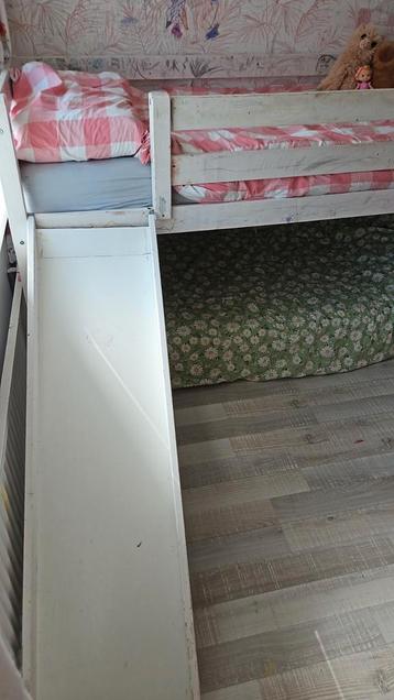 Gratis ophalen!! Hoogslaper met glijbaan en extra slaapplek