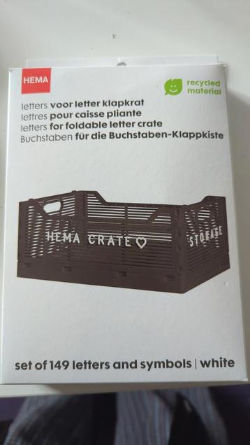 HEMA Letters voor letter klapkrat