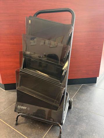 Folder rek op wielen