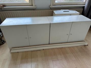 Wit dressoir kast Interlübke, 180x36x67 cm