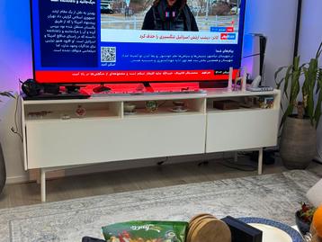 Modern wit tv-meubel met opbergruimte