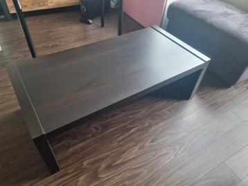 Donkerbruine salontafel GRATIS